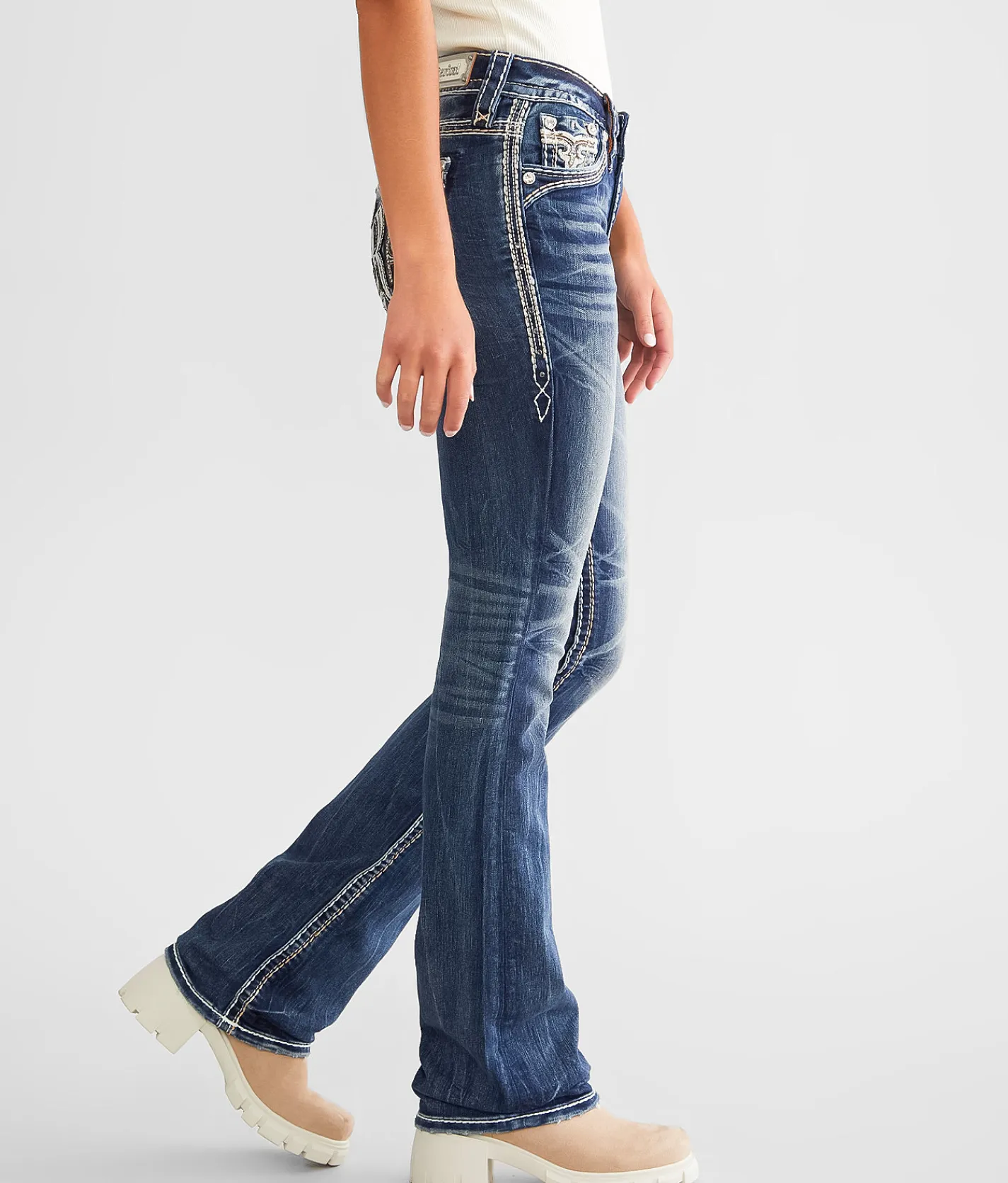 Rock Revival Lizbeth Mid-Rise Boot Stretch Jean Lizbeth MB202 Outlet