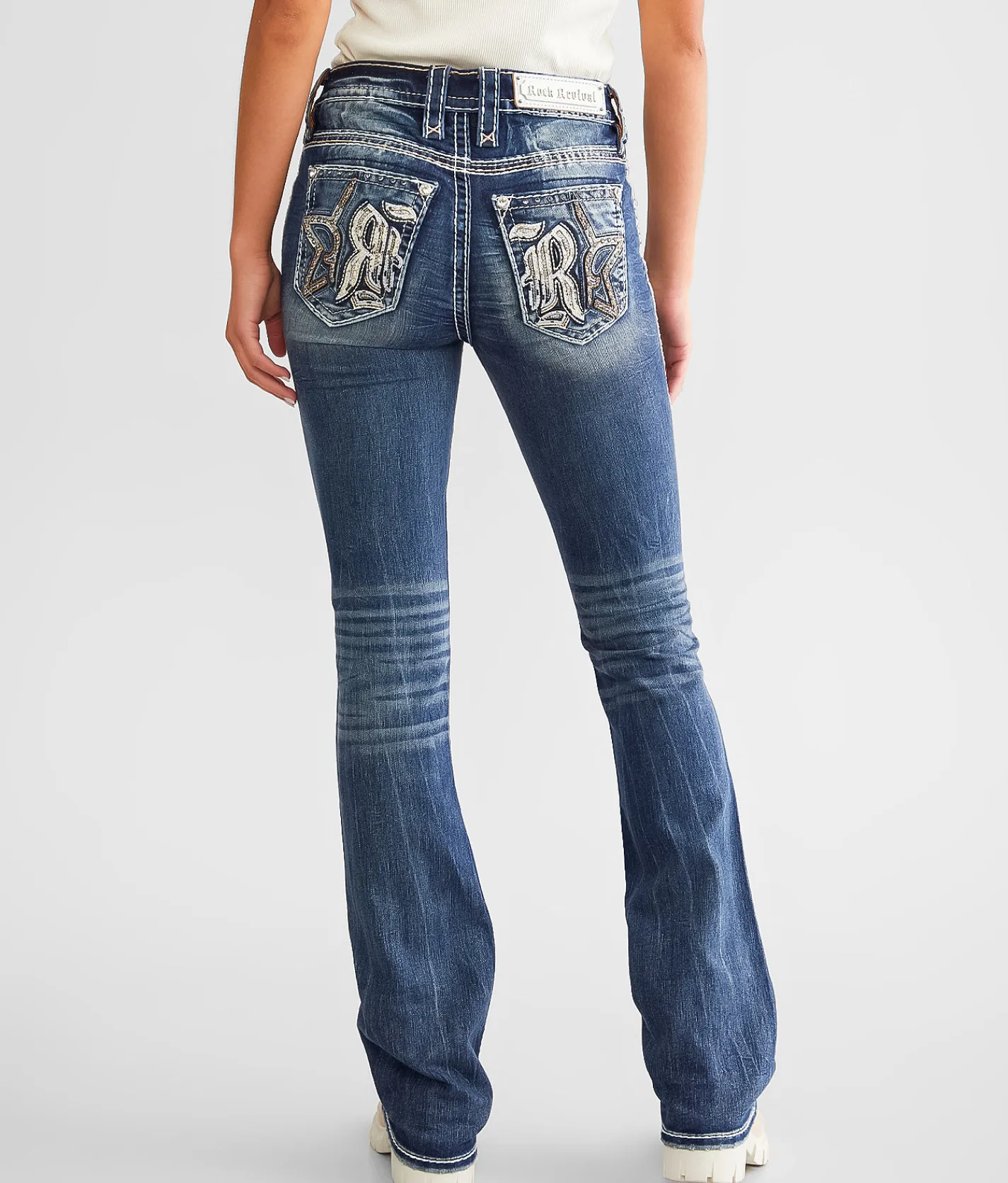 Rock Revival Lizbeth Mid-Rise Boot Stretch Jean Lizbeth MB202 Outlet