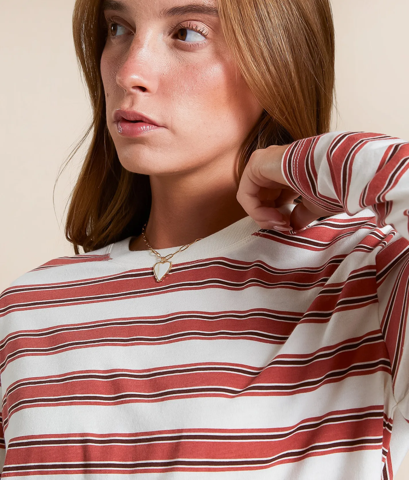 Tops | White Crow Liz Striped T-Shirt Cloud