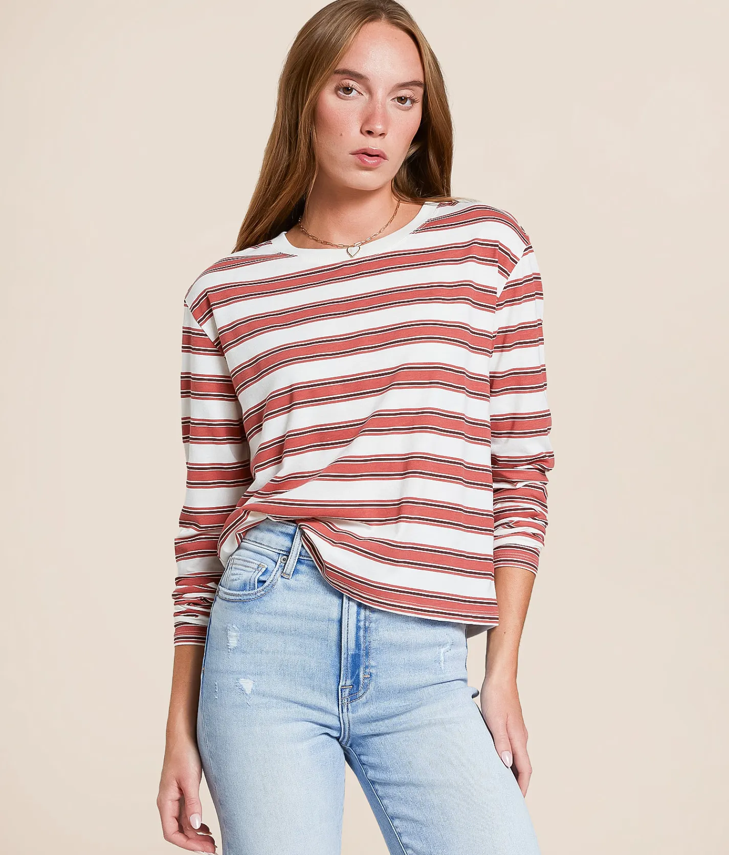 Tops | White Crow Liz Striped T-Shirt Cloud