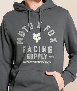 Fox Local Racer Hooded Sweatshirt Dark Shadow Clearance