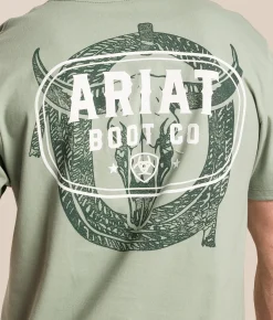 Tops | Ariat Locked Lasso T-Shirt Lily Pad