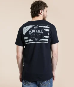 Ariat Lockup Flag T-Shirt Black Best