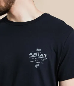 Ariat Lockup Flag T-Shirt Black Best
