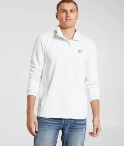 Maven Co-op Lodge Heat Quarter Zip Pullover Ivory Clearance