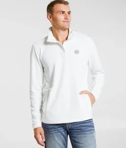 Maven Co-op Lodge Heat Quarter Zip Pullover Ivory Clearance