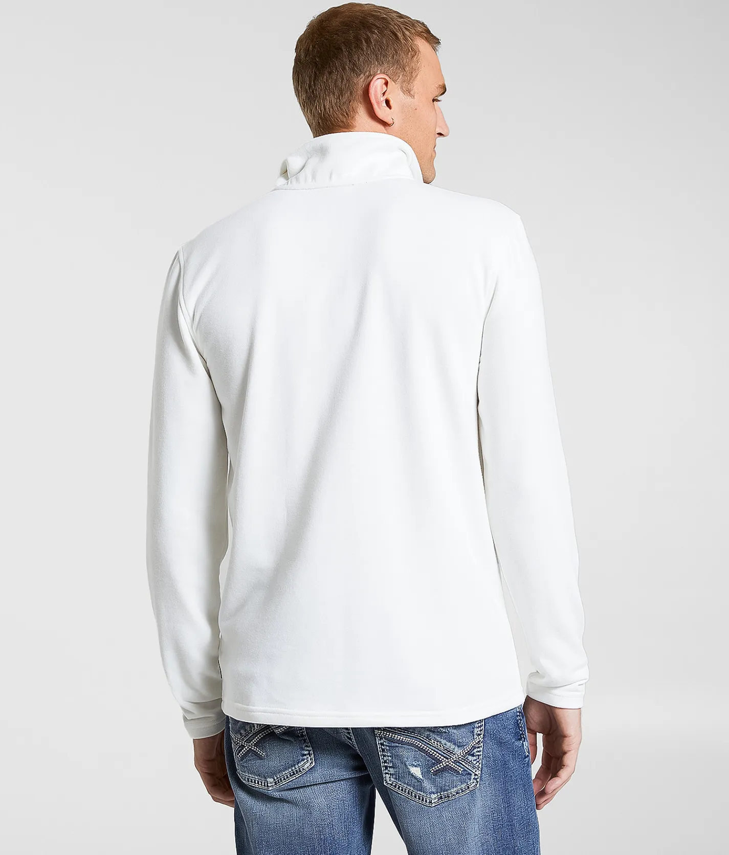 Maven Co-op Lodge Heat Quarter Zip Pullover Ivory Clearance