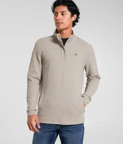 Maven Co-op Lodge Heat Quarter Zip Pullover Mourning Dove Outlet