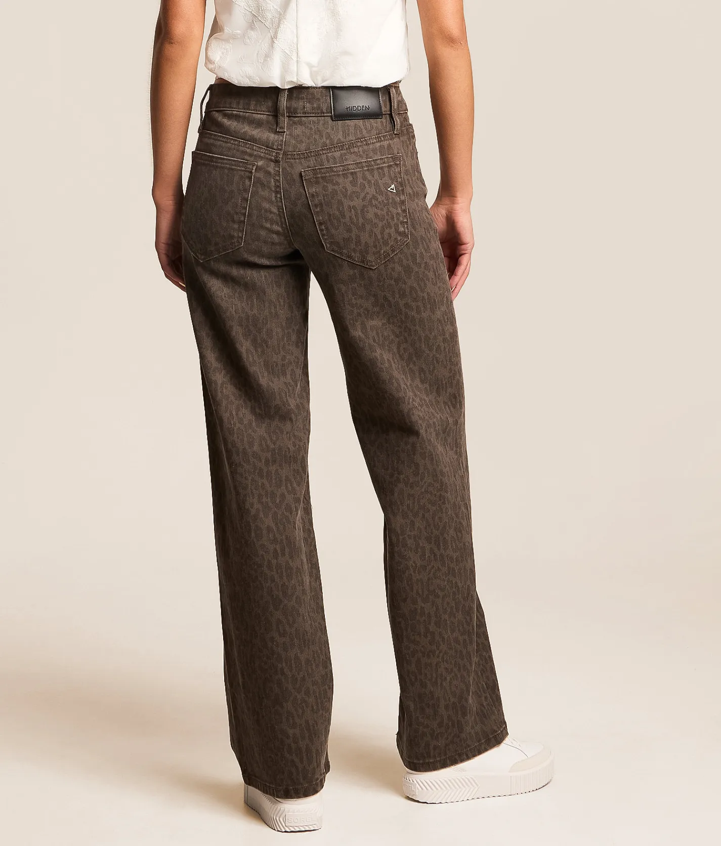 Jeans|Bottoms | HIDDEN Logan Cheetah Dad Stretch Jean Brown Cheetah