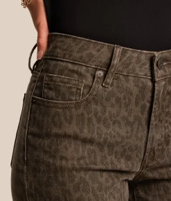 HIDDEN Logan Cheetah Dad Stretch Jean Brown Cheetah Clearance