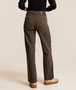 HIDDEN Logan Cheetah Dad Stretch Jean Brown Cheetah Clearance