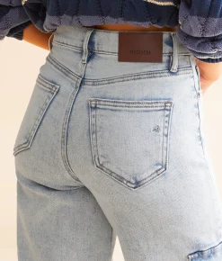 Jeans|Bottoms | HIDDEN Logan Dad Cargo Stretch Jean Light