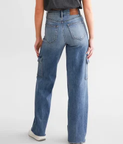 HIDDEN Logan Dad Cargo Stretch Jean Medium Dark