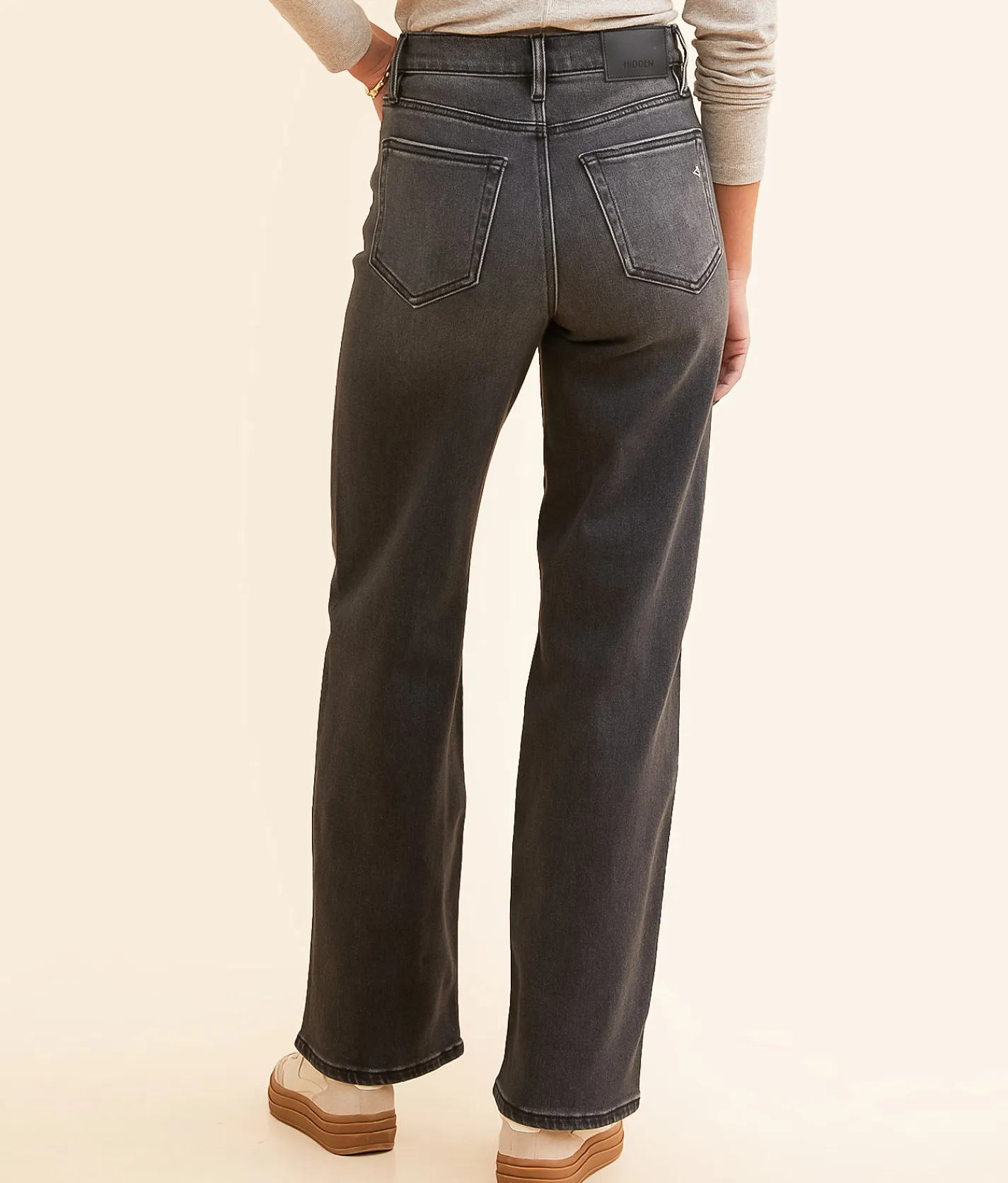 Jeans|Bottoms | HIDDEN Logan Dad Jean Charcoal