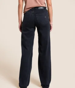 HIDDEN Logan Dad Stretch Jean Black