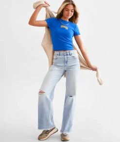 HIDDEN Logan Dad Stretch Jean Medium Light Hot