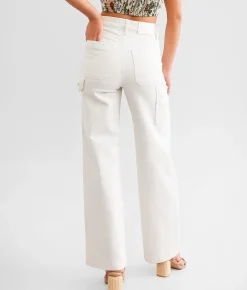 HIDDEN Logan Logan Utility Dad Stretch Jean Sea Salt