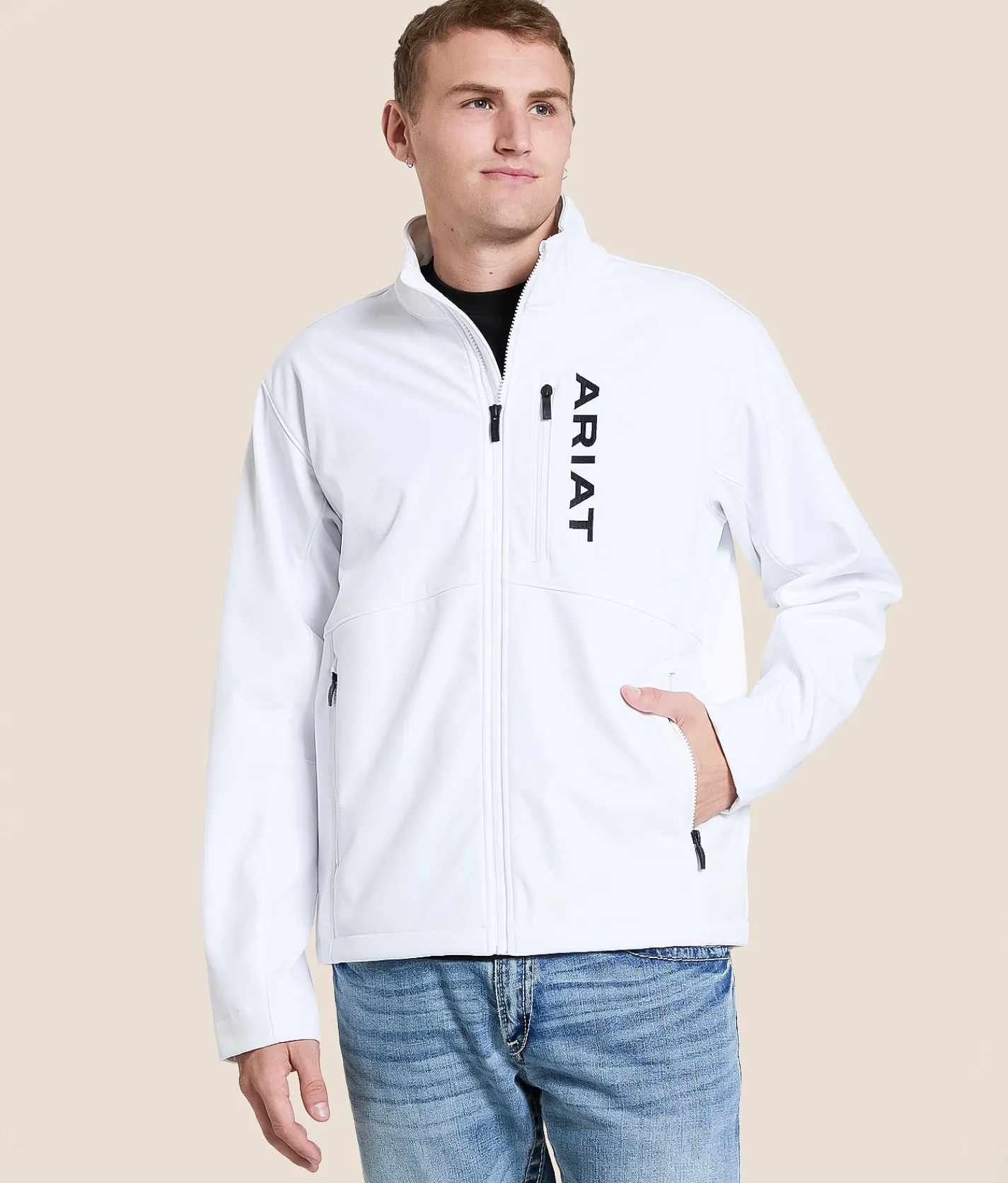 Ariat Logan Softshell Jacket White Discount