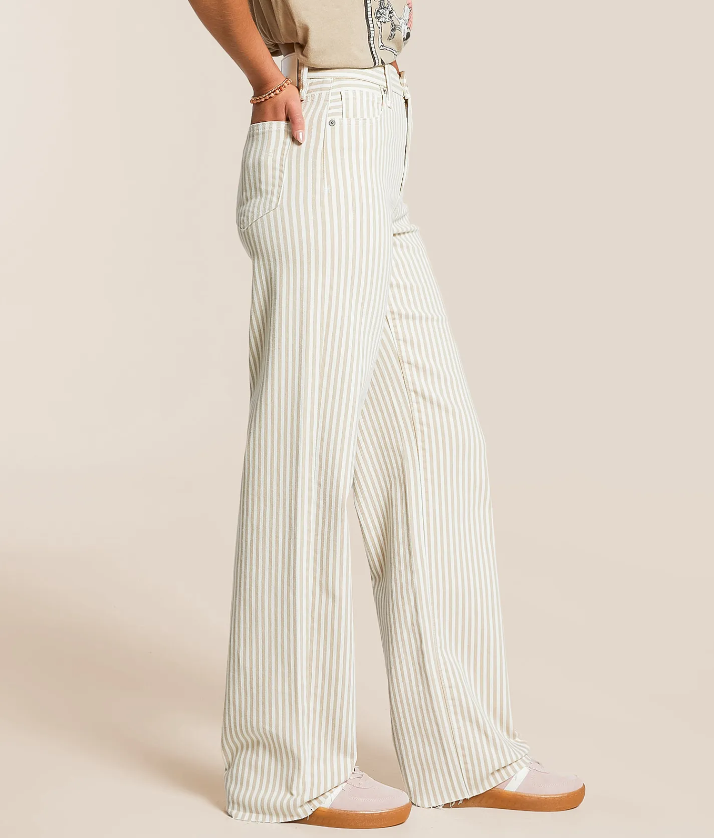 HIDDEN Logan Striped Dad Stretch Jean Chasing Sunsets Clearance