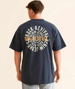 Graphic T-Shirts | Rock Revival Logan T-Shirt Navy