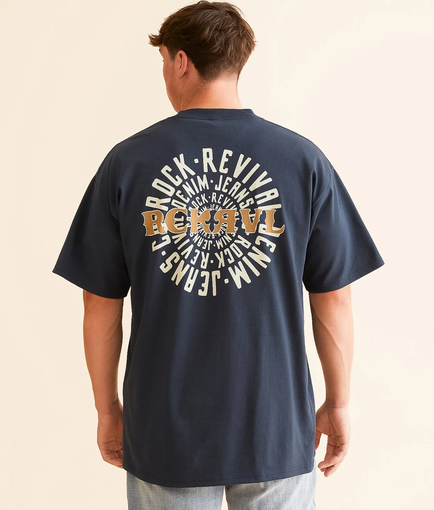 Graphic T-Shirts | Rock Revival Logan T-Shirt Navy