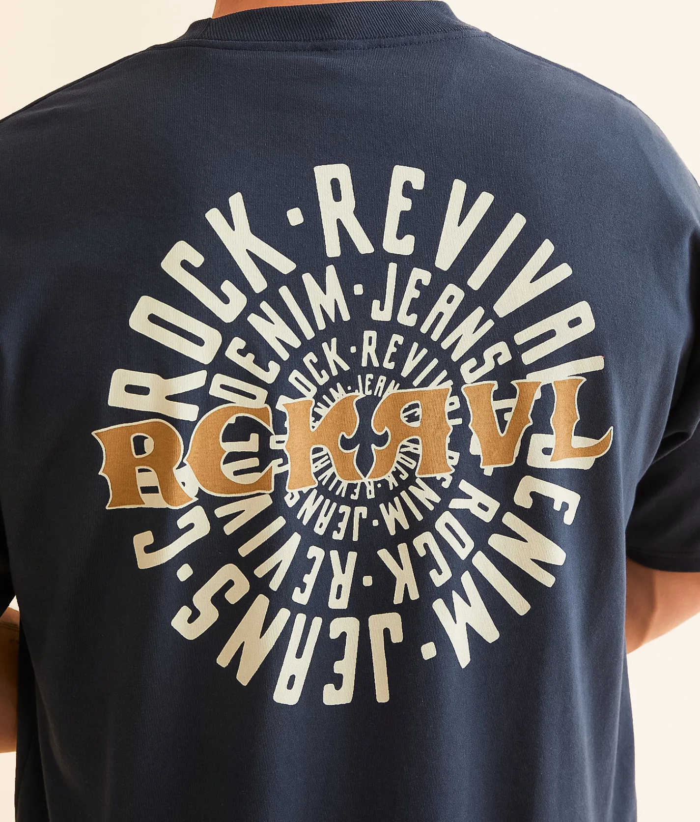 Graphic T-Shirts | Rock Revival Logan T-Shirt Navy