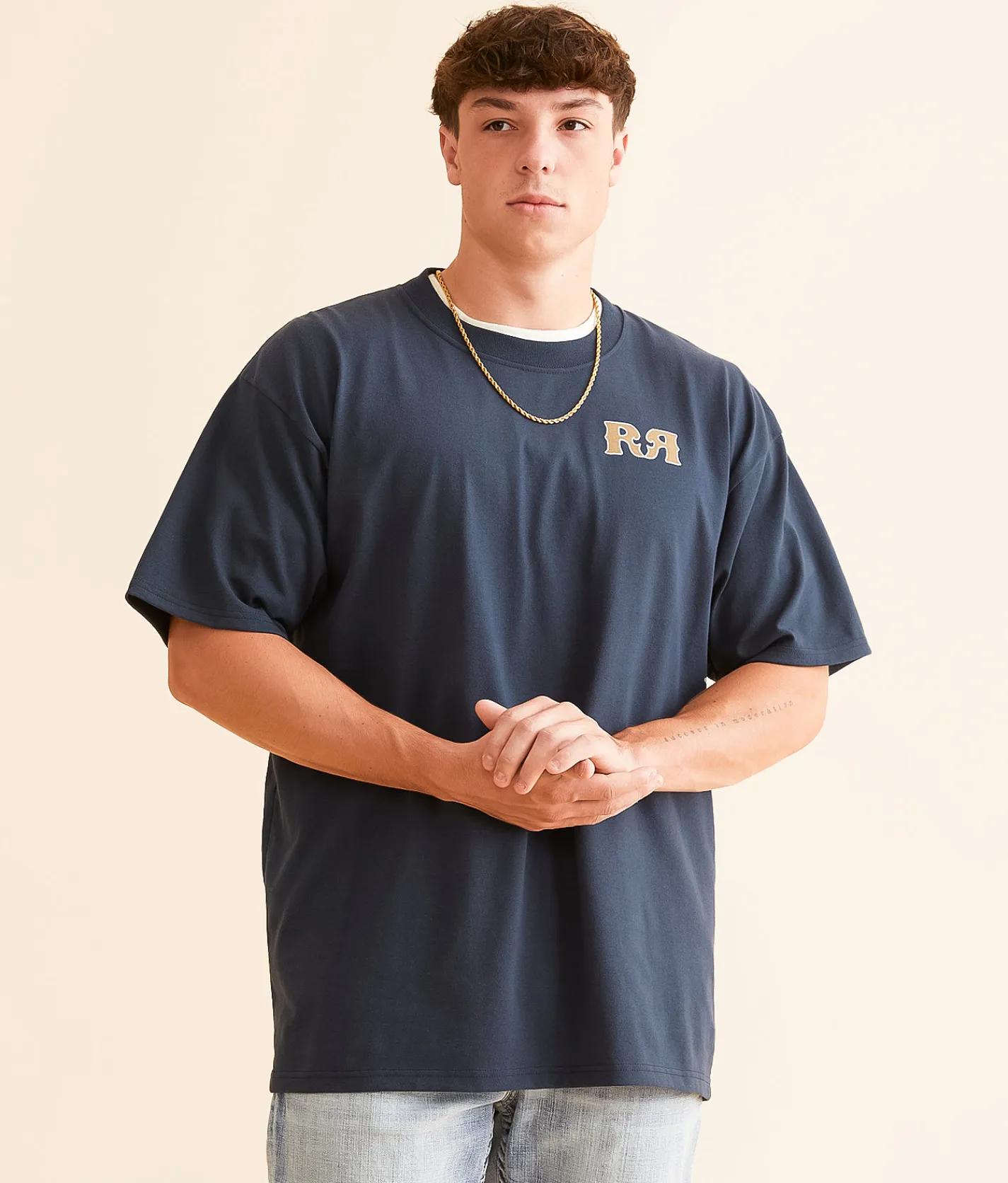 Graphic T-Shirts | Rock Revival Logan T-Shirt Navy