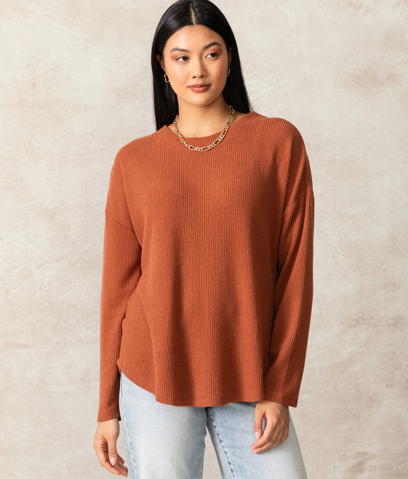 Buckle Black Logan Waffle Top Coconut Shell Best