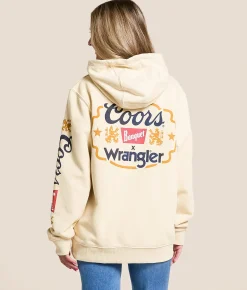 Wrangler® x Coors® Logo Hooded Sweatshirt Antique White