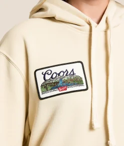 Wrangler® x Coors® Logo Hooded Sweatshirt Antique White