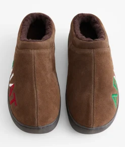 Shoes | Ariat Logo Leather Clog Slipper Stone Mexico