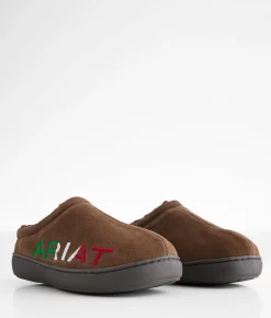 Shoes | Ariat Logo Leather Clog Slipper Stone Mexico