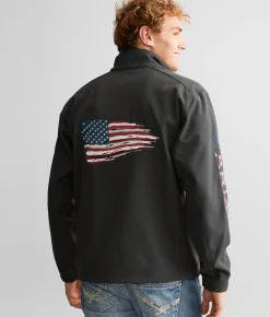 Ariat Logo 2.0 Patriot Softshell Jacket Charcoal Online