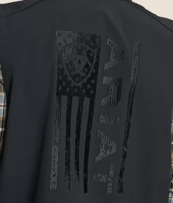 Tops|Coats & Jackets | Ariat Logo 2.0 Patriot Softshell Vest Black
