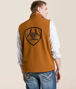 Ariat Logo 2.0 Patriot Softshell Vest Chestnut New