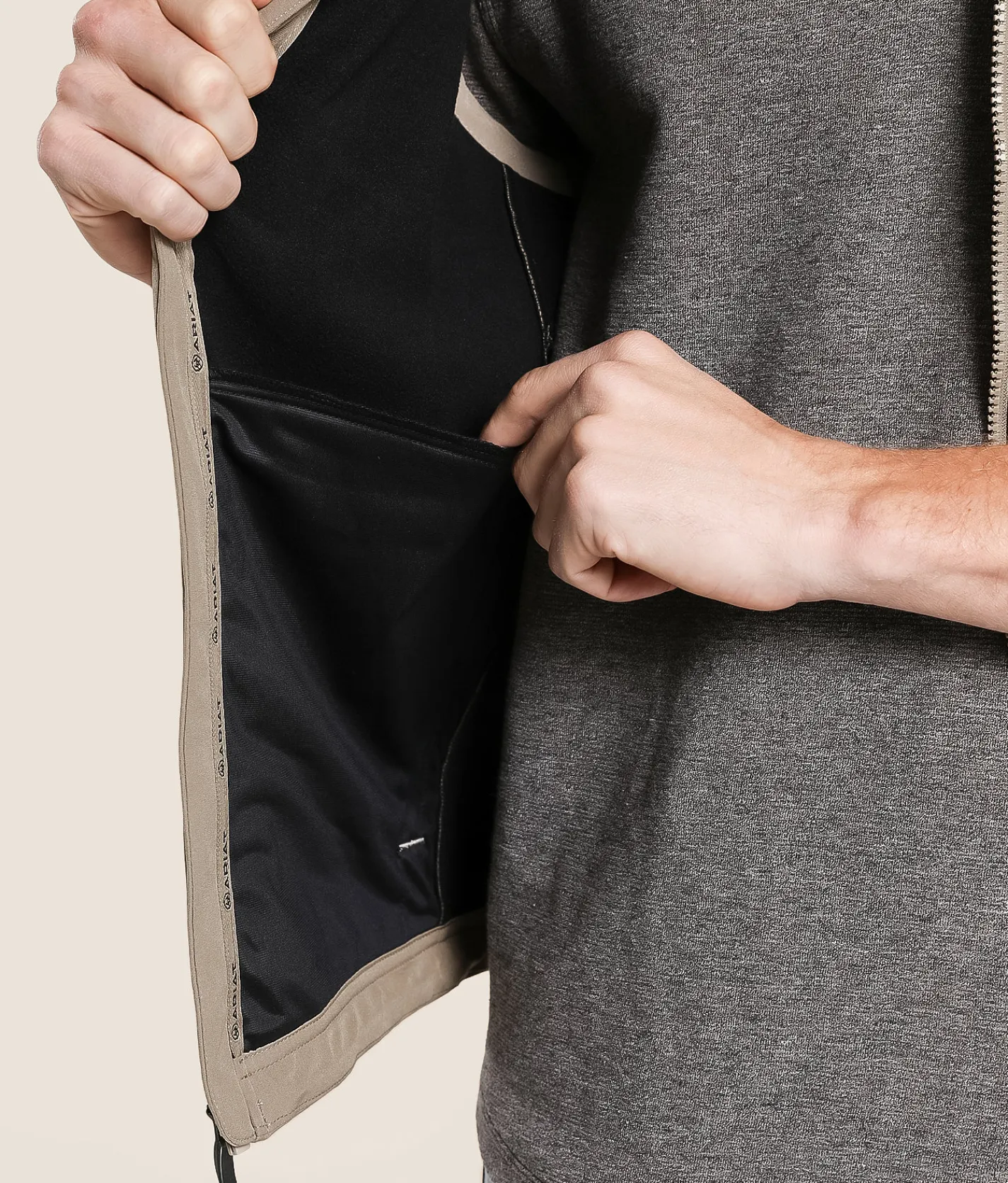 Tops|Coats & Jackets | Ariat Logo 2.0 Patriot Vest Greige