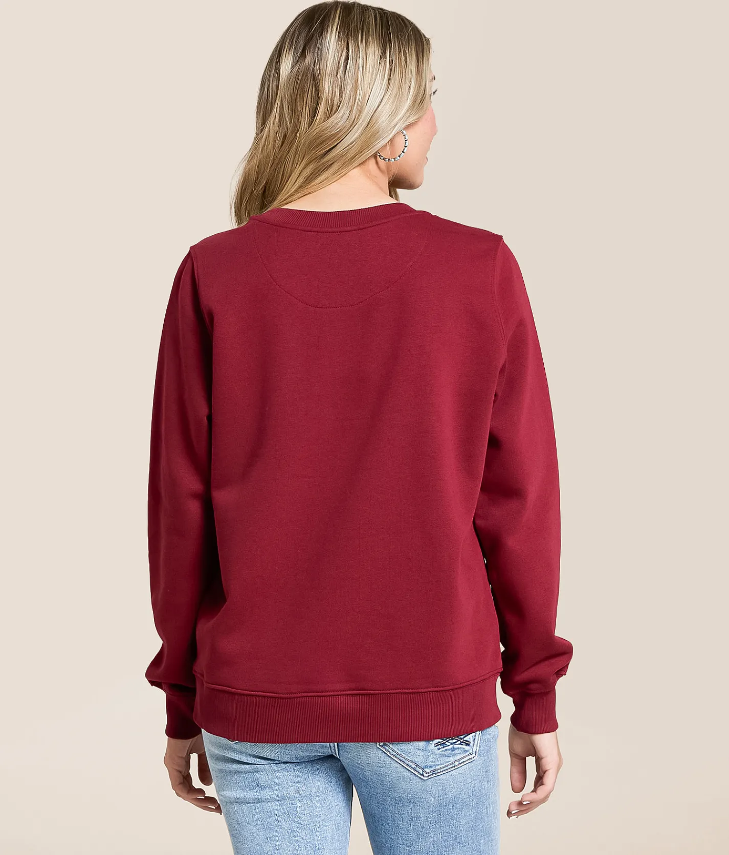 Wrangler® Logo Pullover Cabernet Sale