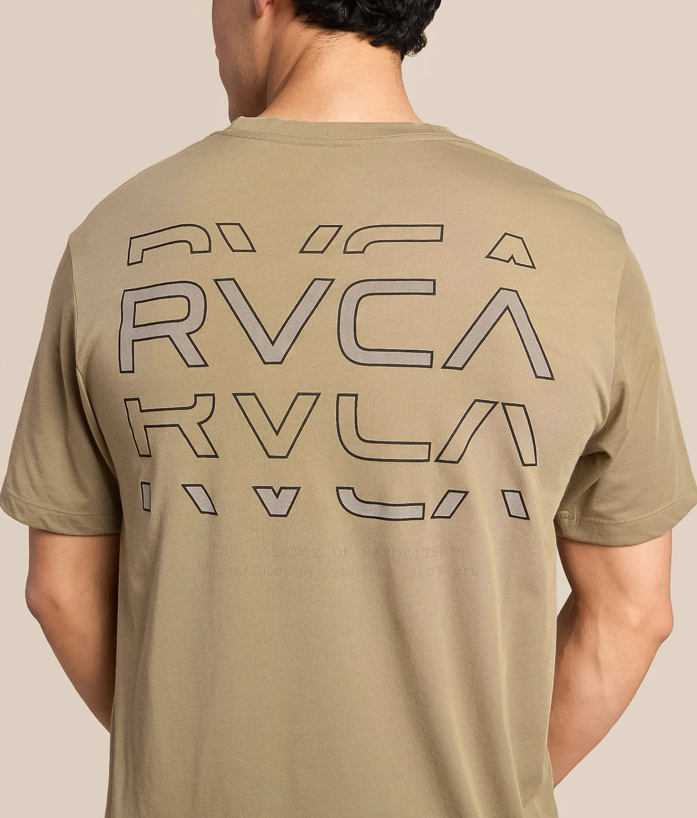 RVCA Logo Shatter Sport T-Shirt Covert Green Discount