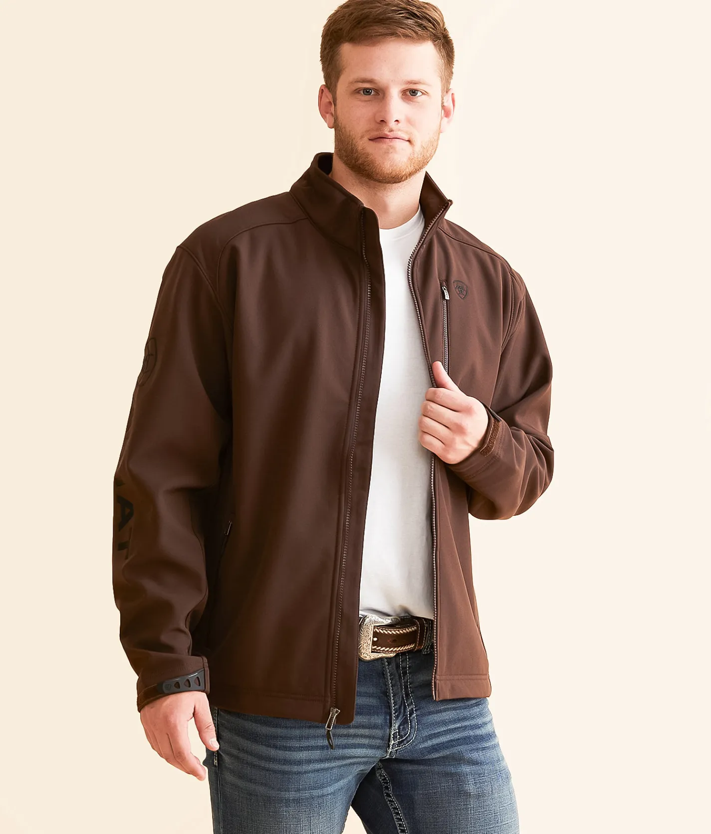 Ariat Logo 2.0 Softshell Jacket Coffee Bean Online