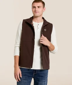 Coats & Jackets | Ariat Logo Softshell Vest Coffee Bean