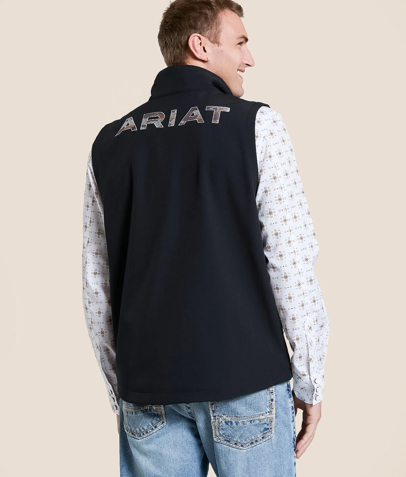 Ariat Logo Softshell Vest Black Outlet
