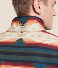 Tops|Coats & Jackets | Ariat Logo Southwestern Softshell Jacket Red Multi