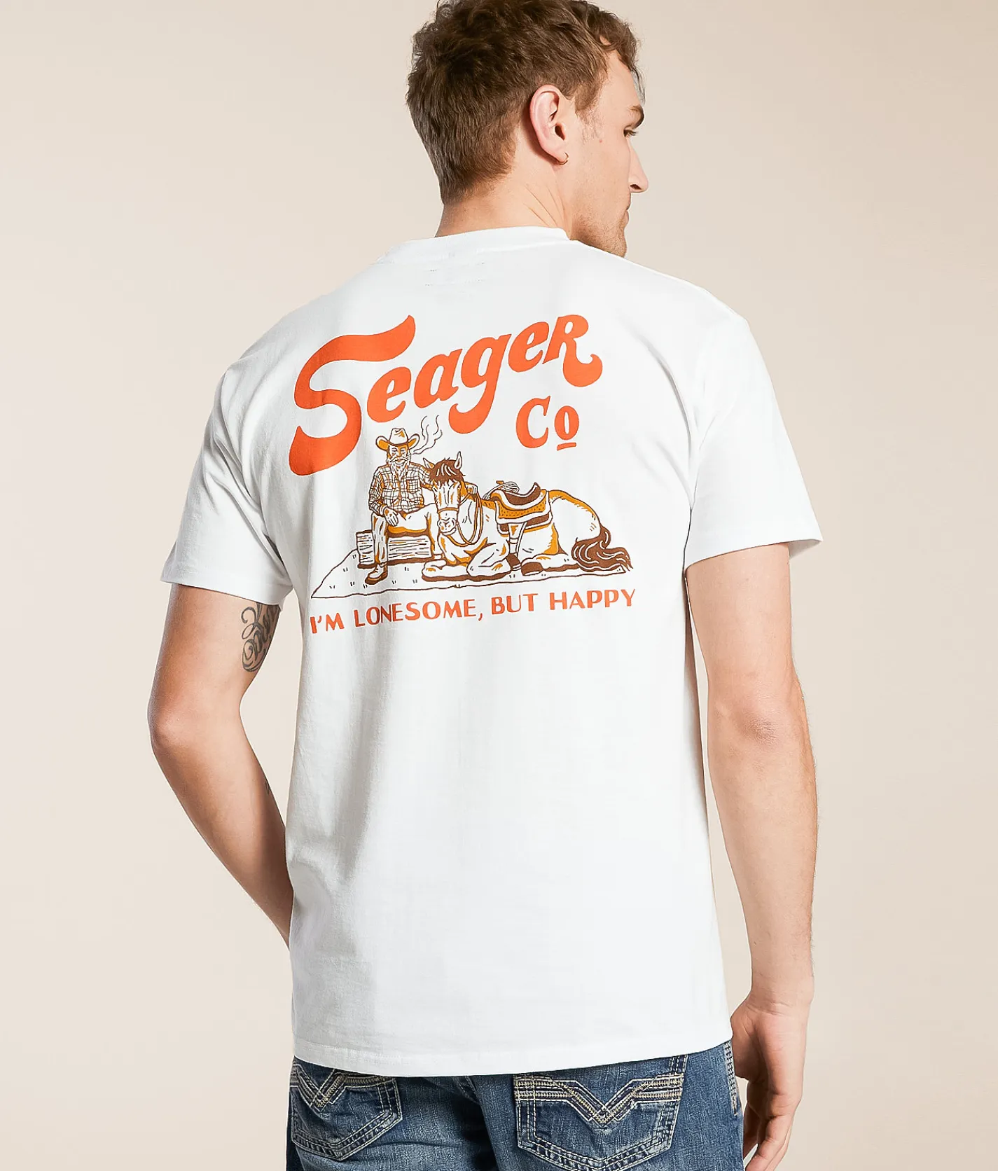 Graphic T-Shirts | Seager Lonestone T-Shirt White