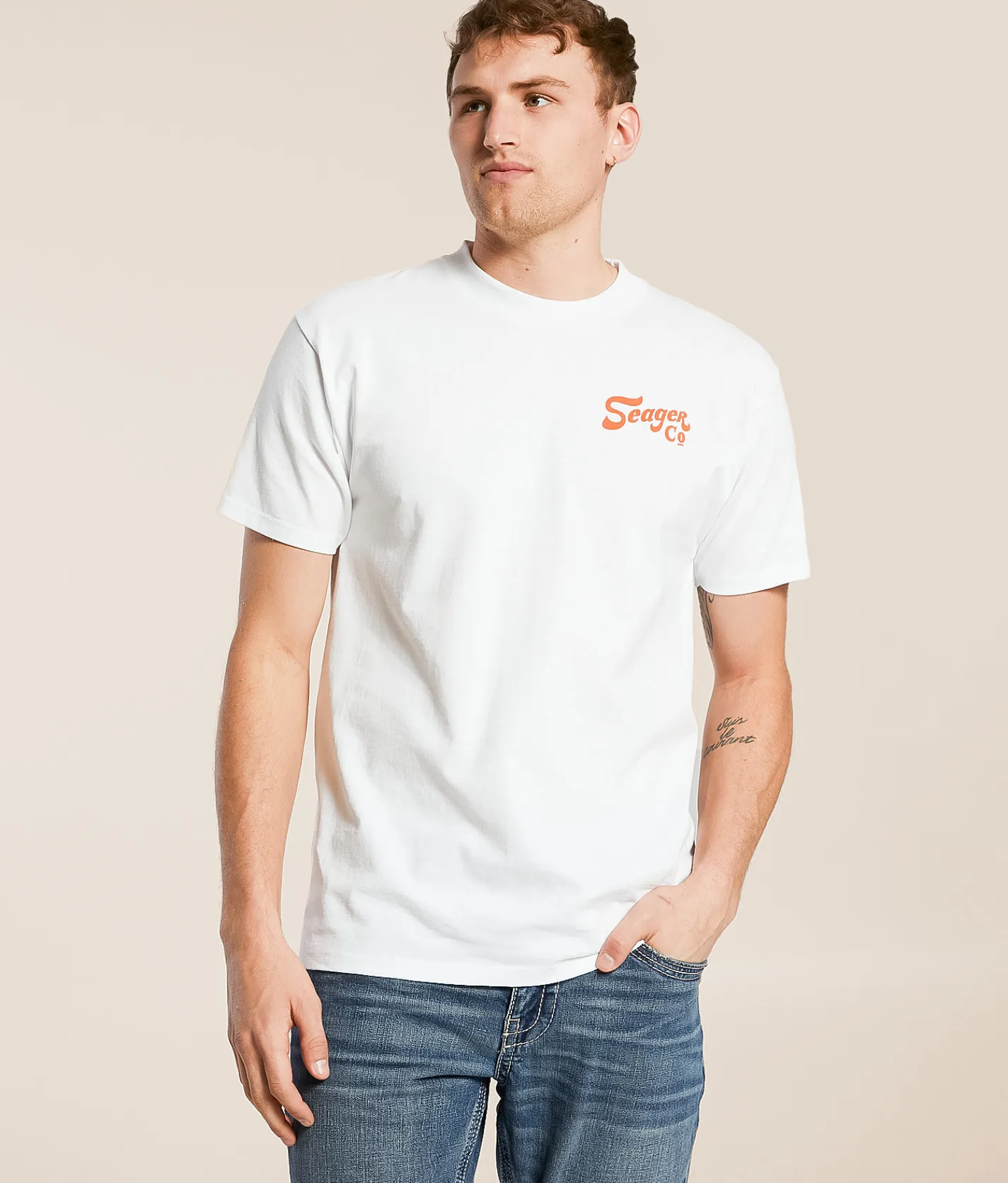 Graphic T-Shirts | Seager Lonestone T-Shirt White