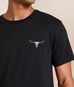 Ariat Longhorn Lockup T-Shirt Black Clearance