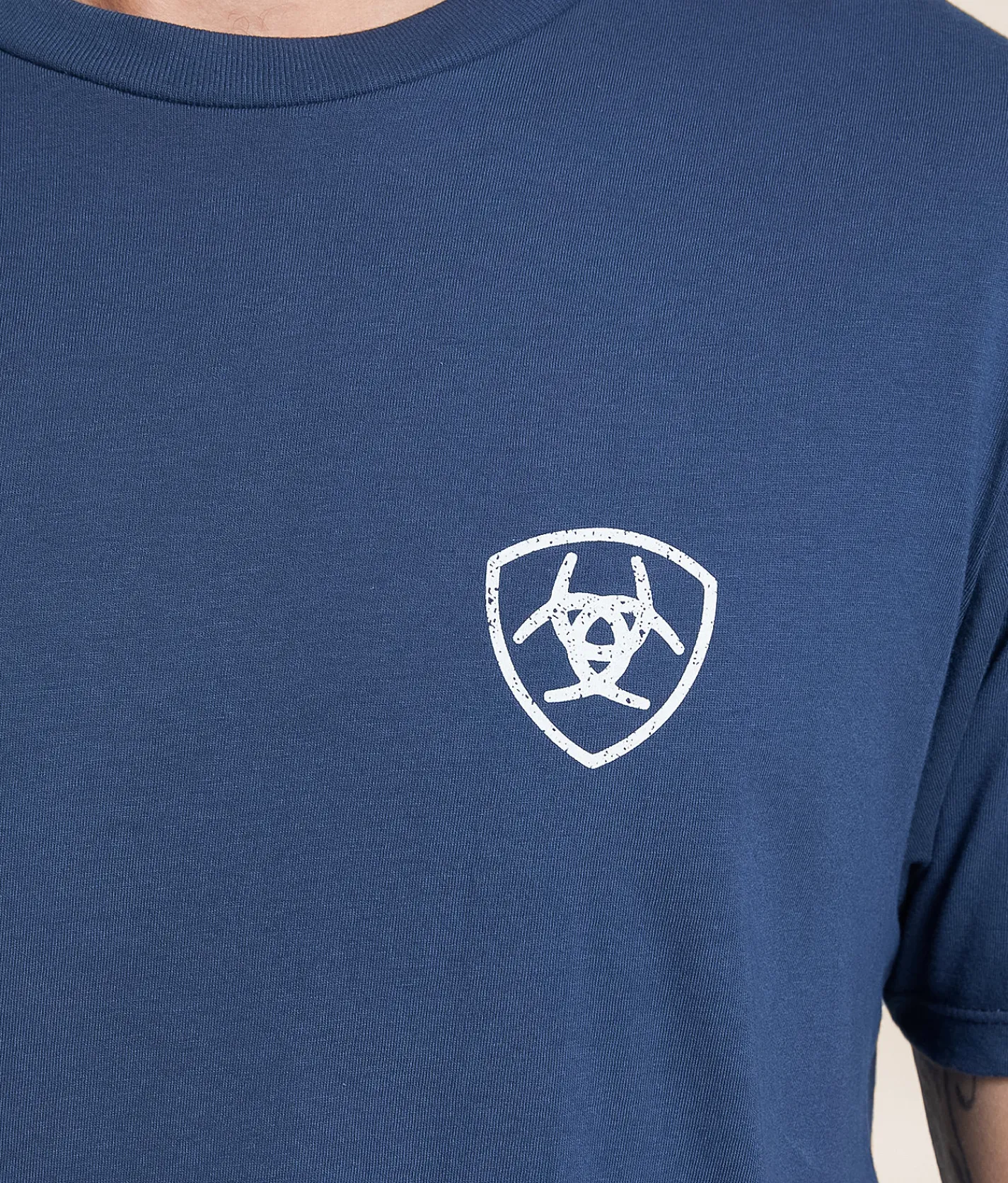 Ariat Longhorn Patriot Bravery T-Shirt Blue Dusk Discount