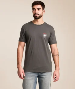 Ariat Longhorn Patriot T-Shirt Dark Shadow Online