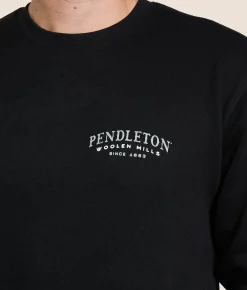 Pendleton Longhorn Skull Pullover Black