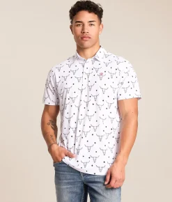 Tops | Ariat Longhorn TEK Polo White