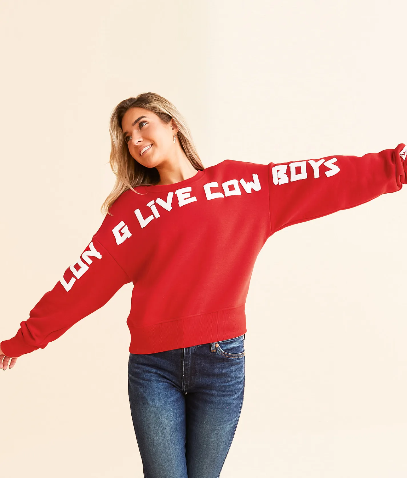 Wrangler® Long Live Cowboys Pullover Red Best